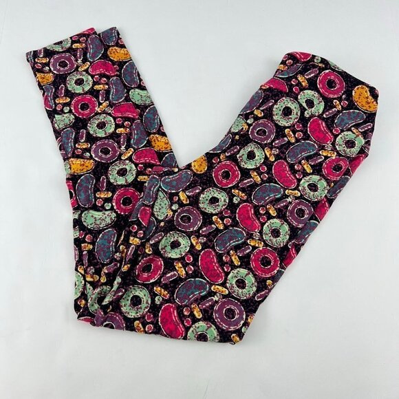LuLaRoe Pants - LuLaRoe Multi Color Leggings One Size NEW Life Savers and Jelly Beans